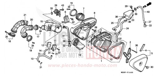 FILTRE A AIR (1) VT600CV de 1997